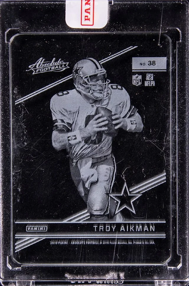 2016 Panini Absolute Football Troy Aikman - Panini Encased #38 card image