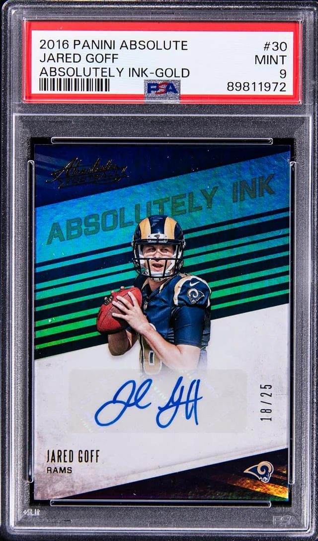 2016 Panini Absolute Jared Goff Absolutely Ink Gold #30 card image