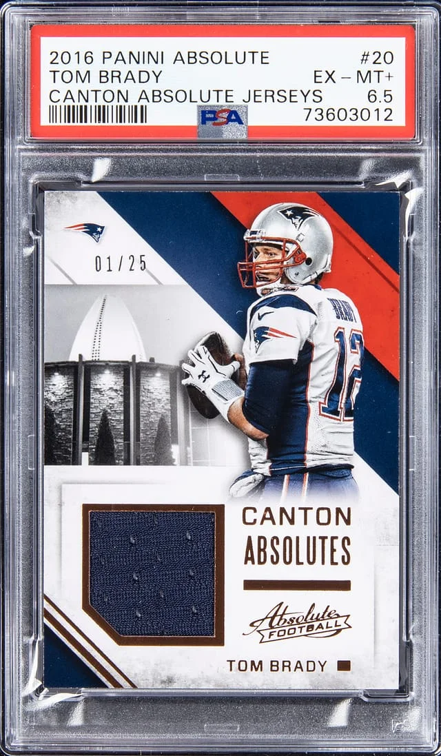 2016 Panini Absolute Tom Brady Canton Absolute Jerseys #20 card image