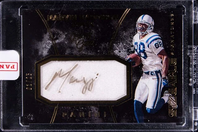 2016 Panini Black Marvin Harrison Sizeable Signatures #SS-MH card image