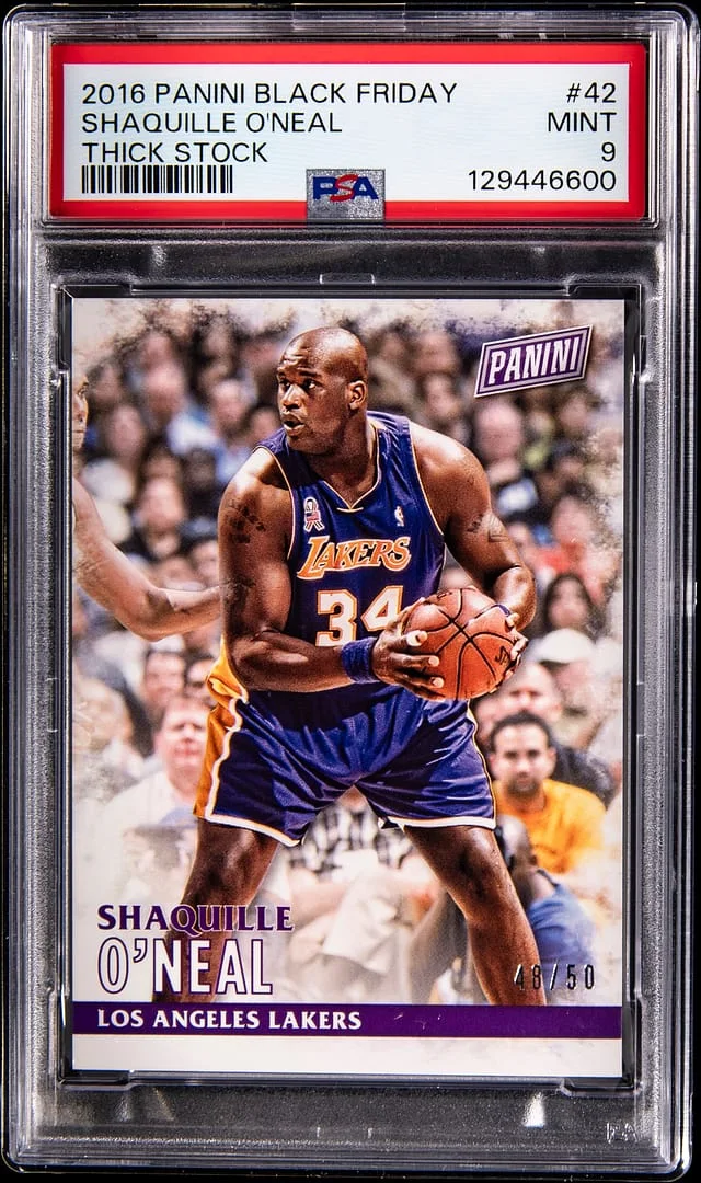 2016 Panini Black Shaquille O'Neal Friday Thick Stock #42 card image