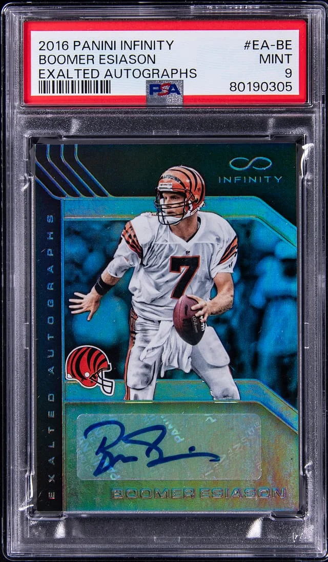 2016 Panini Boomer Esiason Infinity Exalted Autograph #EA-BE card image
