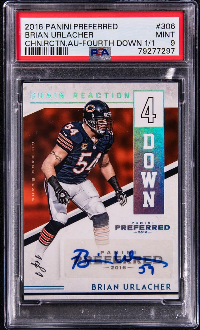 2016 Panini Brian Urlacher Preferred Chain Reaction Autographs #306 card image