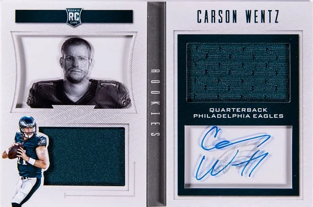 2016 Panini Carson Wentz Playbook #102 card image