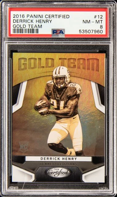 2016 Panini Certified Derrick Henry Gold Team #12 card image