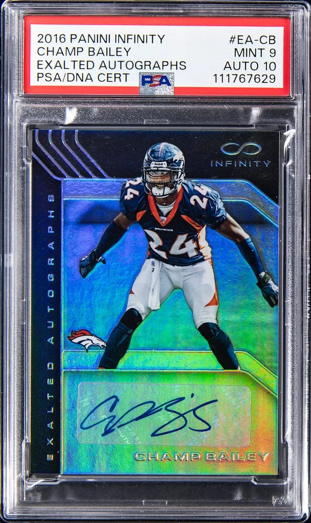 2016 Panini Champ Bailey Infinity Exalted Autographs #EA-CB card image