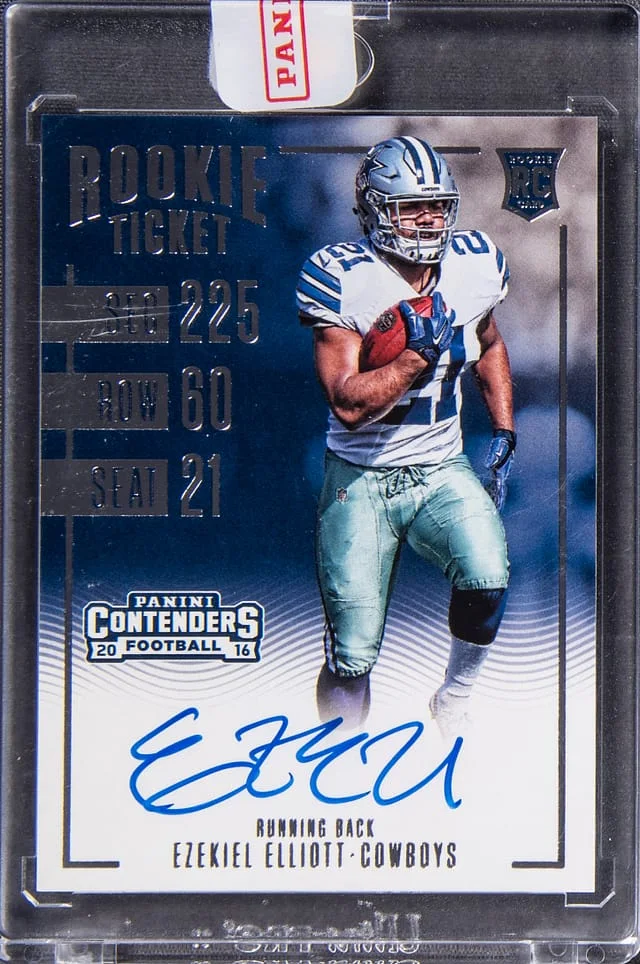 2016 Panini Contenders Ezekiel Elliott Ticket Autograph #310 card image