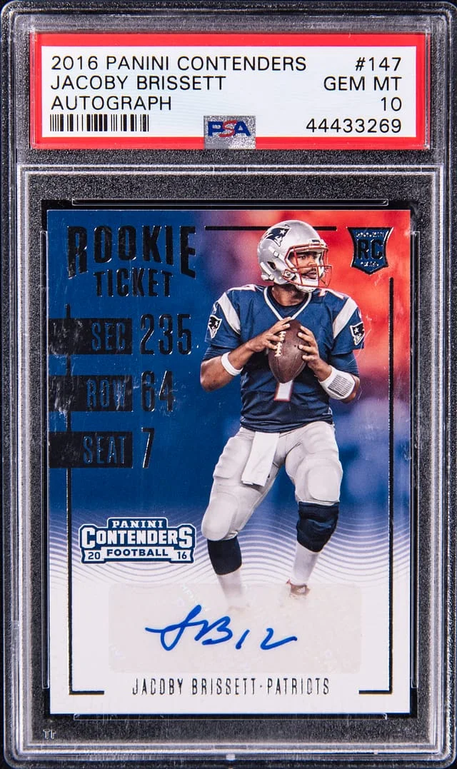 2016 Panini Contenders Jacoby Brissett Autograph #147 card image