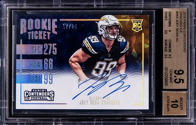 2016 Panini Contenders Joey Bosa Cracked Ice #364 card image