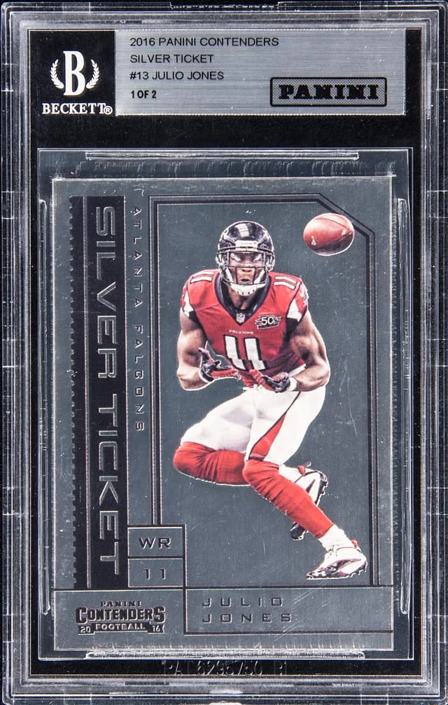 2016 Panini Contenders Julio Jones Silver Ticket #13 card image
