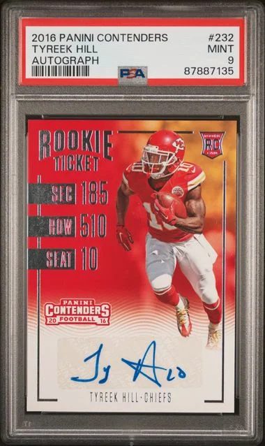 2016 Panini Contenders Tyreek Hill Autograph #232 card image