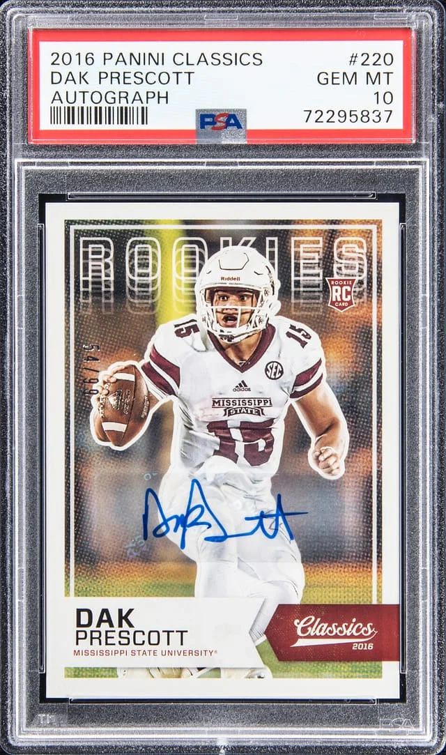 2016 Panini Dak Prescott Classics Significant Signatures #220 card image
