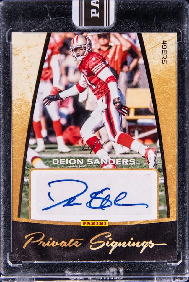 2016 Panini Deion Sanders Private Signings #DS card image