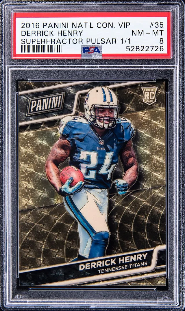 2016 Panini Derrick Henry National Convention VIP SuperFractor Pulsar #35 card image