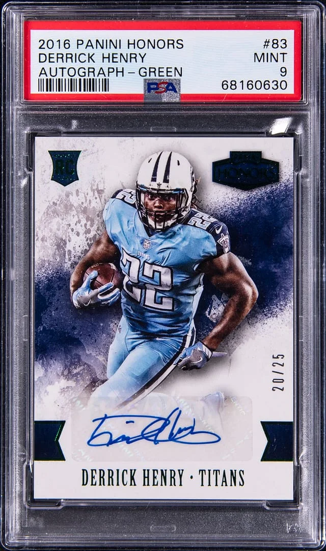 2016 Panini Derrick Henry Honors Autograph Green #83 card image