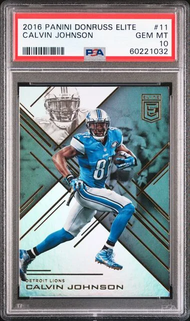 2016 Panini Donruss Calvin Johnson Elite #11 card image