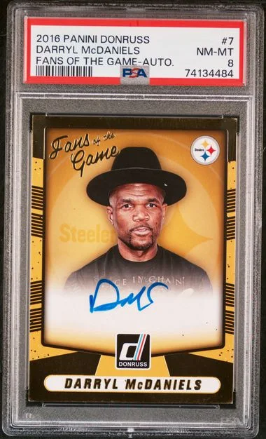 2016 Panini Donruss Darryl Mcdaniels Fans Of The Game Autograph #7 card image