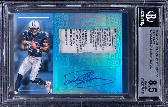 2016 Panini Donruss Derrick Henry Signature Series Platinum #272 card image