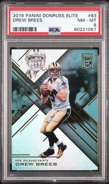 2016 Panini Donruss Drew Brees Elite #83 card image