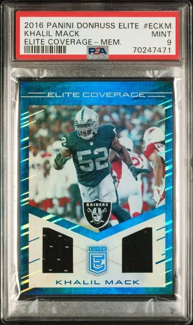2016 Panini Donruss Elite Elite Coverage Eckm Khalil Mack #no-number card image