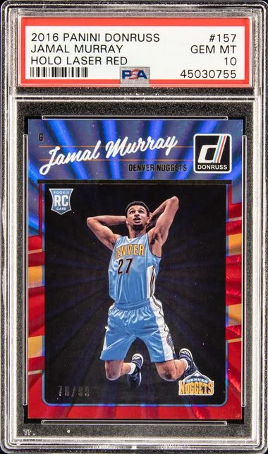2016 Panini Donruss Jamal Murray Red Laser #157 card image