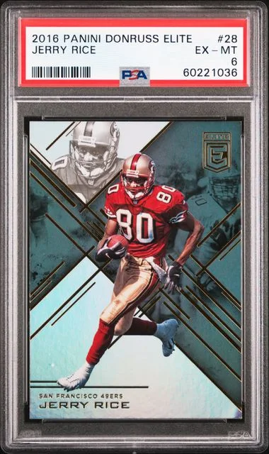 2016 Panini Donruss Jerry Rice Elite #28 card image