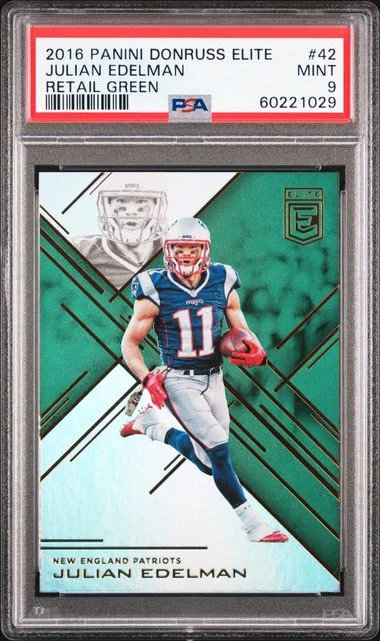 2016 Panini Donruss Julian Edelman Elite #42 card image