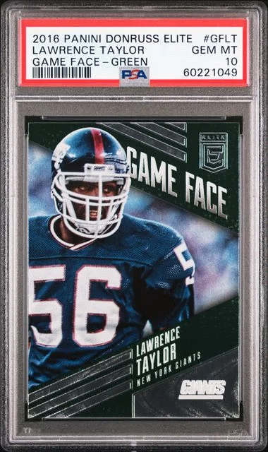 2016 Panini Donruss Lawrence Taylor Elite Game Face #GFLT card image