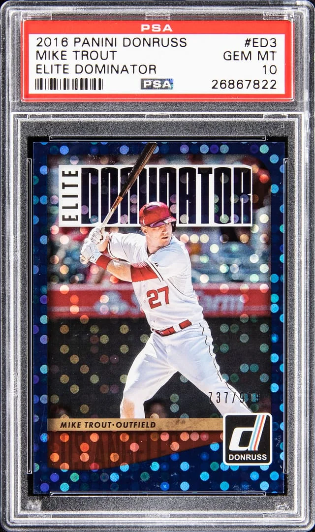 2016 Panini Donruss Mike Trout Elite Dominator #ED3 card image