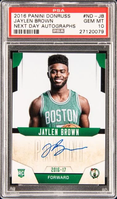 2016 Panini Donruss Next Day Autographs Nd-Jb Jaylen Brown #no-number card image