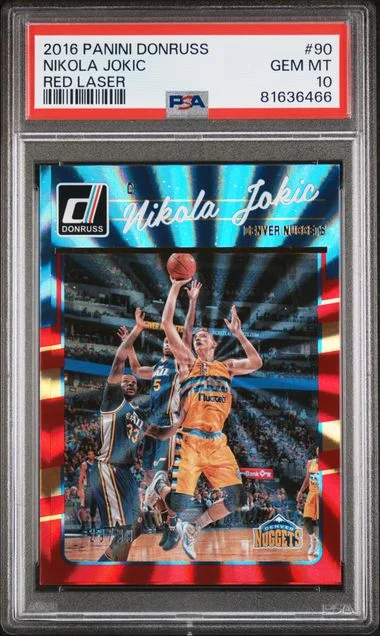 2016 Panini Donruss Nikola Jokic Red Laser #90 card image