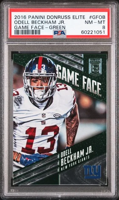 2016 Panini Donruss Odell Beckham Jr. Elite Game Face Green #GF-OB card image