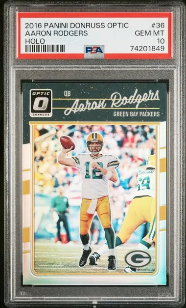 2016 Panini Donruss Optic Aaron Rodgers Holo #36 card image