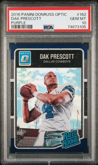 2016 Panini Donruss Optic Dak Prescott Purple #162 card image