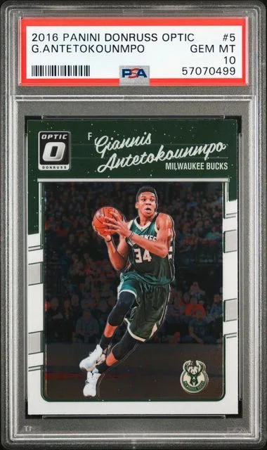 2016 Panini Donruss Optic Giannis Antetokounmpo #5 card image