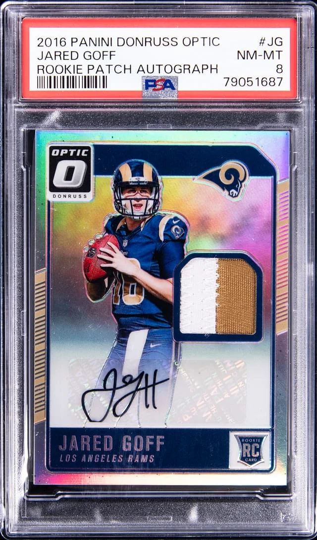 2016 Panini Donruss Optic Jared Goff #RPA-JG card image
