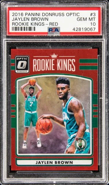 2016 Panini Donruss Optic Jaylen Brown Kings Pink #3 card image