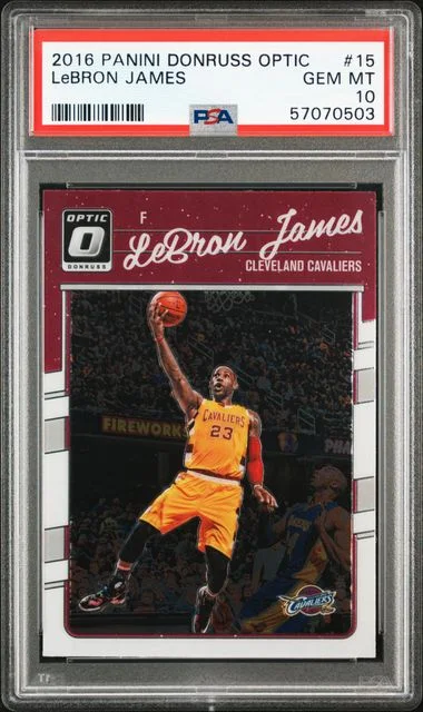 2016 Panini Donruss Optic Lebron James #15 card image
