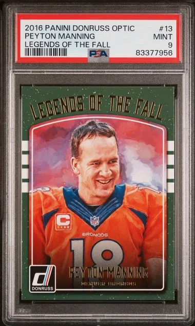 2016 Panini Donruss Optic Peyton Manning Legends Of The Fall #13 card image