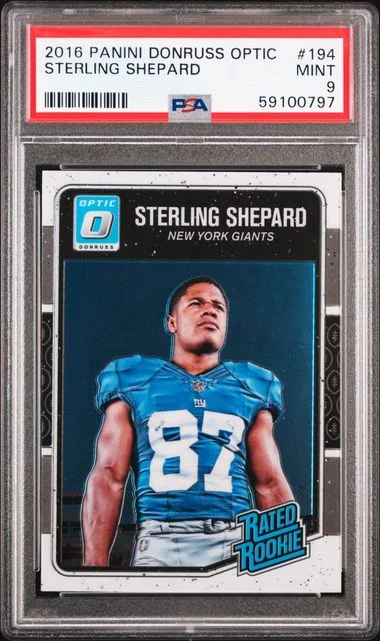2016 Panini Donruss Optic Sterling Shepard #194 card image