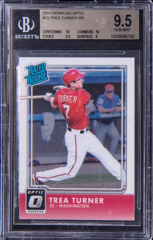 2016 Panini Donruss Optic Trea Turner #33 card image