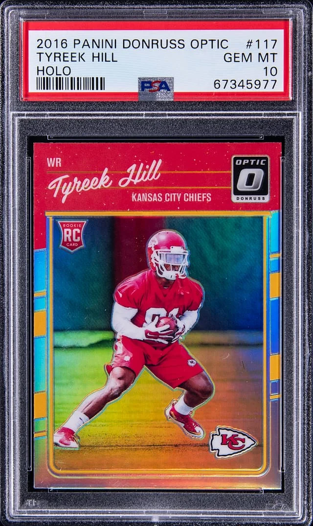 2016 Panini Donruss Optic Tyreek Hill Holo #117 card image