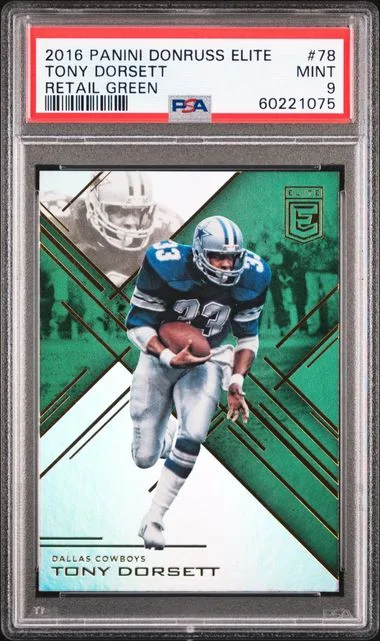 2016 Panini Donruss Tony Dorsett Elite Retail Green #78 card image