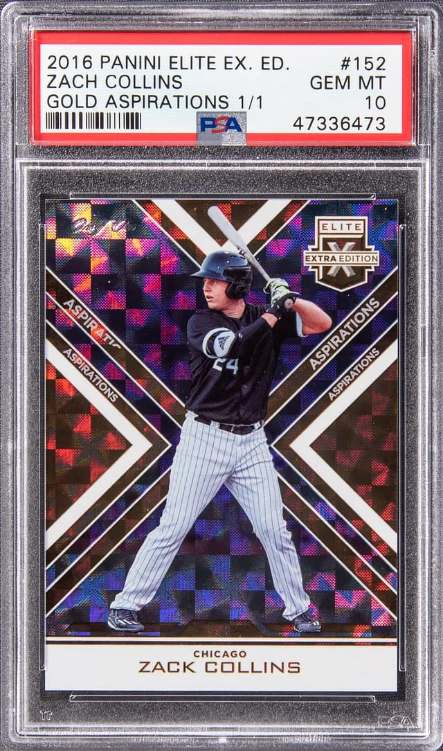2016 Panini Elite Extra Edition Zack Collins Autograph Gold Aspirations #152 card image