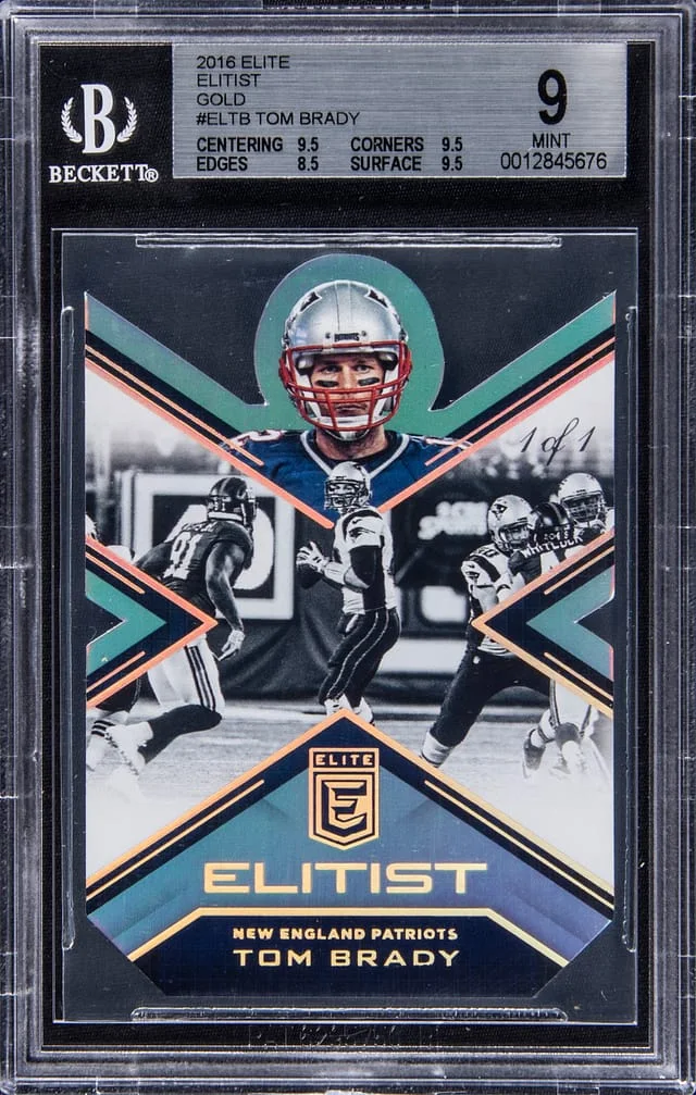 2016 Panini Elite Tom Brady Elitist Gold #EL-TB card image