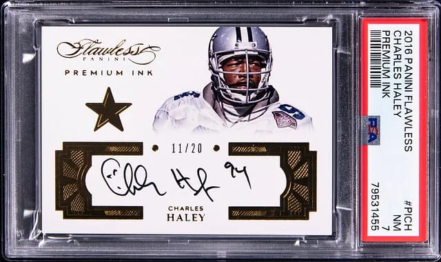 2016 Panini Flawless Charles Haley Premium Ink #PICH card image
