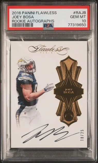 2016 Panini Flawless Joey Bosa Autograph #RA-JB card image
