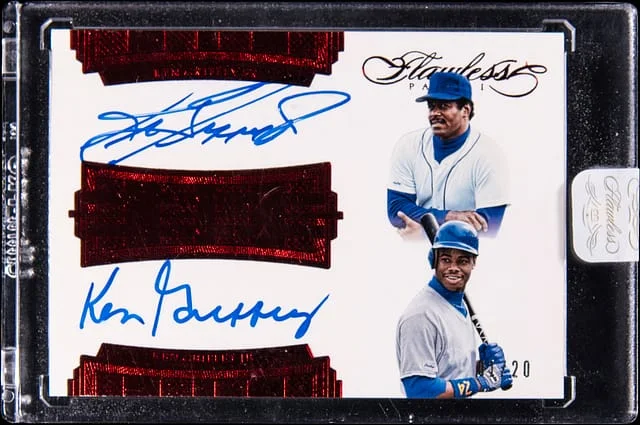 2016 Panini Flawless Ken Griffey Jr. / Ken Griffey Sr. #FDS-SRJR card image