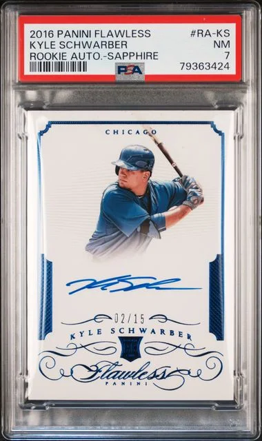 2016 Panini Flawless Kyle Schwarber Autograph #RA-KS card image