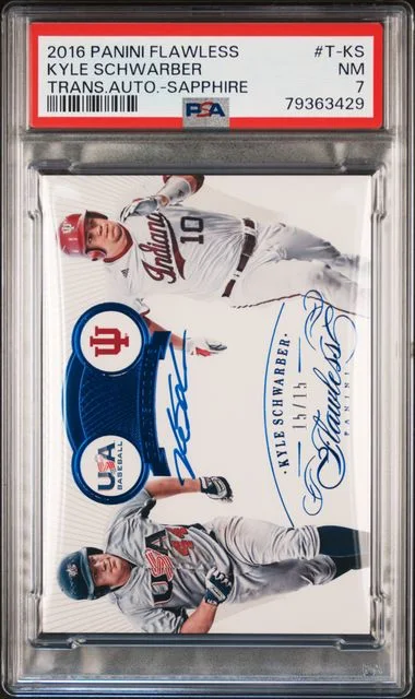 2016 Panini Flawless Kyle Schwarber Transitions Autographs #T-KS card image